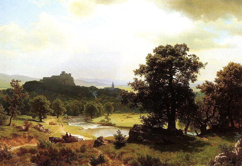 Albert Bierstadt Day-s_Beginning Sweden oil painting art